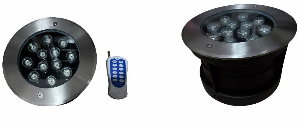 Luces empotrables para pileta de 36W AC12V colores RGB