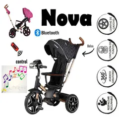 VOYAGE - Triciclo 6 en 1 Nova Asiento Giratorio con Control Remoto-NG