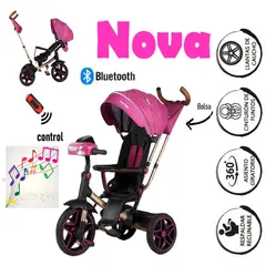 VOYAGE - Triciclo 6en1 Nova Asiento Giratorio con Control Remoto-RSA