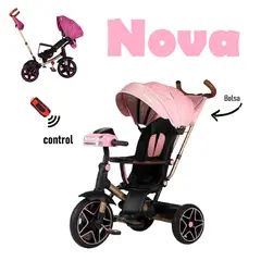 VOYAGE - Triciclo 6 en 1 Nova Asiento Giratorio con Control Remoto-Ro