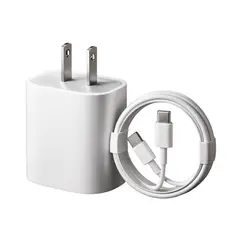 GENERICO - Cargador para Iphone - Carga rapida 20w y cable 1m