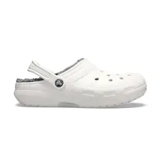 CROCS - Zuecos Classic Lined Clog White/Grey Unisex