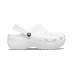 CROCS - Zuecos Classic Platform Clog White Mujer