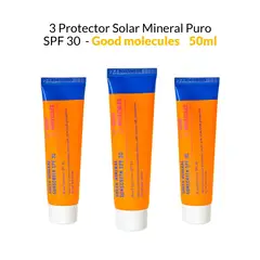 GOOD MOLECULES - 3 Protector Solar Mineral Puro SPF 30 - 50ml