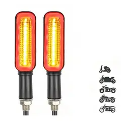 42AROZINA - 2 Piezas Pluz De Freno De Señal De Giro De Motocicleta Led
