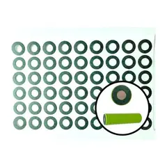 GENERICO - Pack de 100 Anillos Aislantes Para Proteccion de Baterias 21700