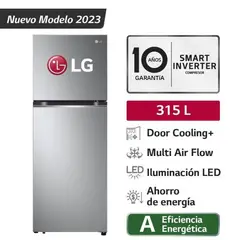 LG - Refrigeradora 315LT GT31BPP Plateada Door Cooling Top Freezer