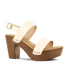 IMPULS - Sandalias con Taco Mujer Nathy06 Blanco