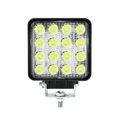 GENERICO - Faro Cuadrado LED16 Blanco Moto Auto