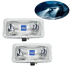 GENERICO - Faro Neblinero Rectangular Halógeno Comet Blanco 450 Duo