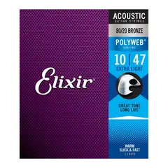 ELIXIR - Cuerdas para Guitarra acustica 11000 Extra Light
