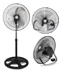 IMACO - Ventilador De Pie Pared Y Mesa 18 Aspas Y Rejilla De Metal