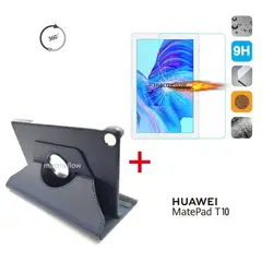 GENERICO - Funda + Mica de Vidrio para Huawei MatePad T 10 9.7" Case Flip Cover