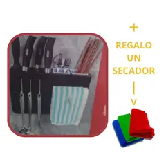 GENERICO - SOPORTE PARA UTENSILIOS DE COCINA - COLGADOR DE CUCHARONES Y CUCHILLOS REGALO