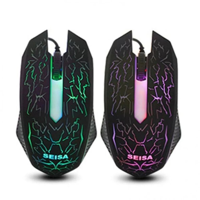 Mouse Optico Gamer Camaleon Cambia Color LED Ergonómico