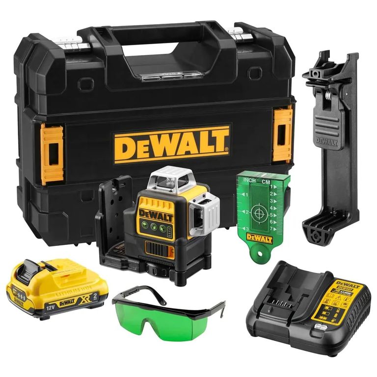 Nivel Láser Verde 3 Líneas 360° 12V XR DCE089D1G-QW