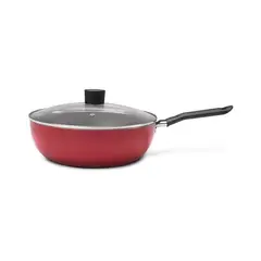 BRINOX - Wok Con Tapa 24cm 2.3L Garlic Rojo