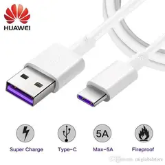 HUAWEI - Cable USB a Tipo C 5A - Blanco