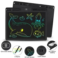 GENERICO - Pizarra de escritura borrable 2 lápices 16 pulgadas dibujo