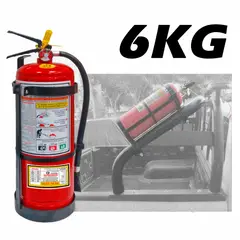 GENERICO - Soporte Porta Extintor de 6KG Metal Alta Resistencia