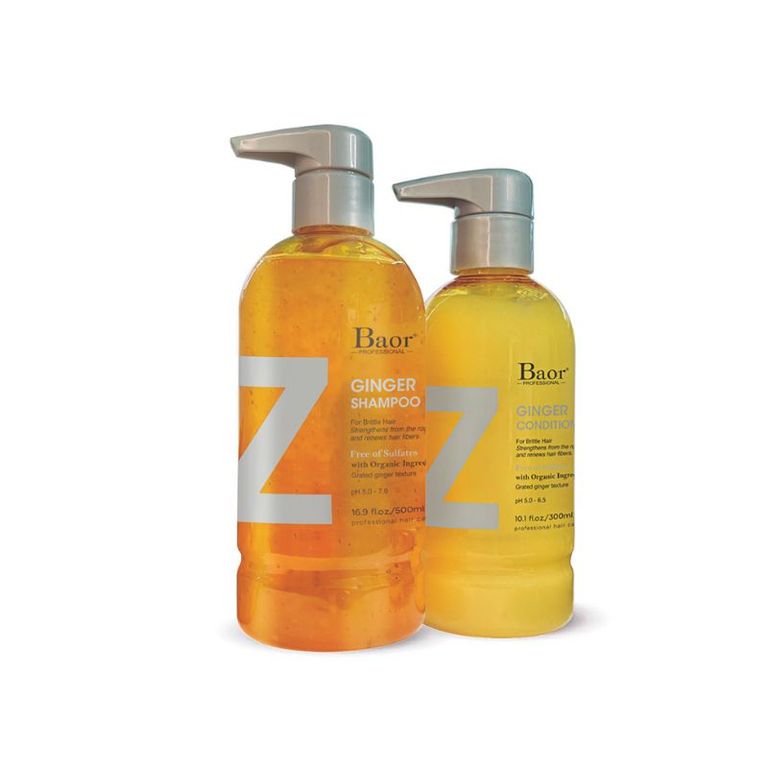 BAOR - Pack para caída de cabello Ginger shampoo acondicionador