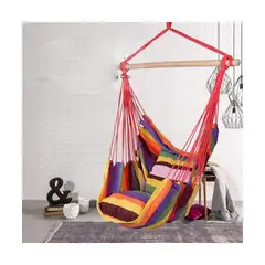 GENERICO - Hamaca Silla Acolchonada Colgante De Colores 130cm x 100cm