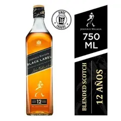 Whisky Black Label Botella 750ml