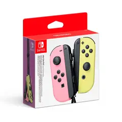 NINTENDO - Controles Joy Con Neon Pastel Rosado - Amarillo Switch