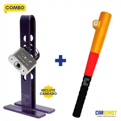 GENERICO - SEGURO BLOQUEO TRABA PEDAL TIMON VOLANTE ANTIRROBO DE AUTO