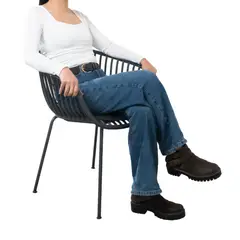 NIHM - Silla de Comedor Colme de Polipropileno Gris Oscuro