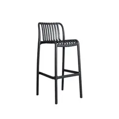 NIHM - Silla Alta de Bar Lambite Gris Oscuro
