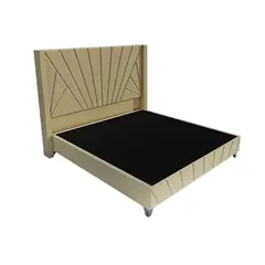 BARAKA HOME - Dormitorio Lienz + Cabecera emperatriz Cadíz 1.5 plz - Beige Oscuro