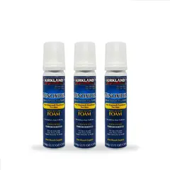 KIRKLAND - 3 Minoxidil Espuma para barba y cabello 60ml