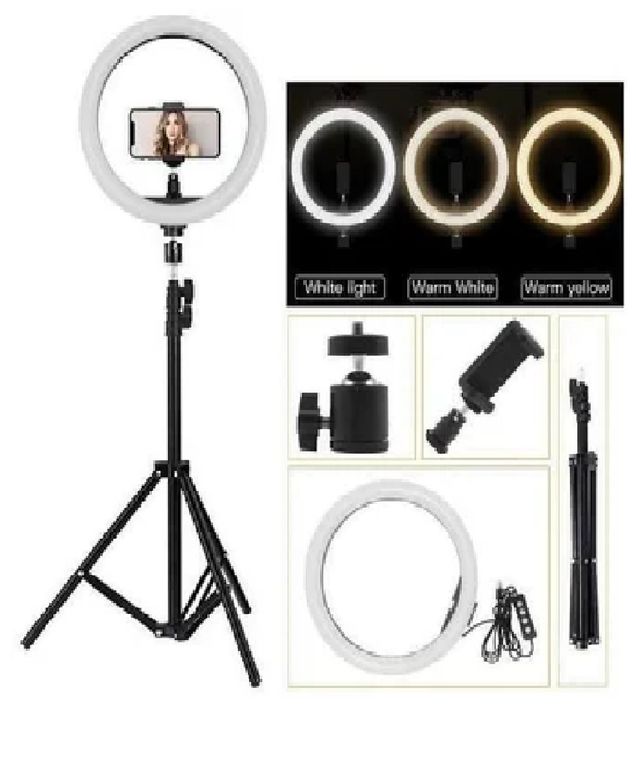 Aro Anillo Luz Led 30 cm Táctil Fotografía y Video + Trípode