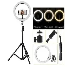 GENERICO - Aro Anillo Luz Led 30 cm Táctil Fotografía y Video + Trípode