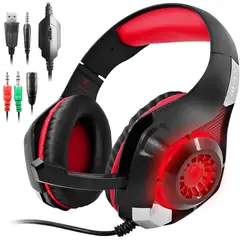 Audifono Microfono Gamer Pro Gaming Laptop Pc Tablet Led