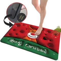 ELMEJORPRECIO - Alfombra De Baño Tapete Absorbente Diseño 3D Modelo Reno