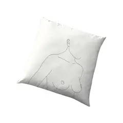GENERICO - Cojin Zara Almohadas Minimalista Silueta De Mujer 40x40 Cm