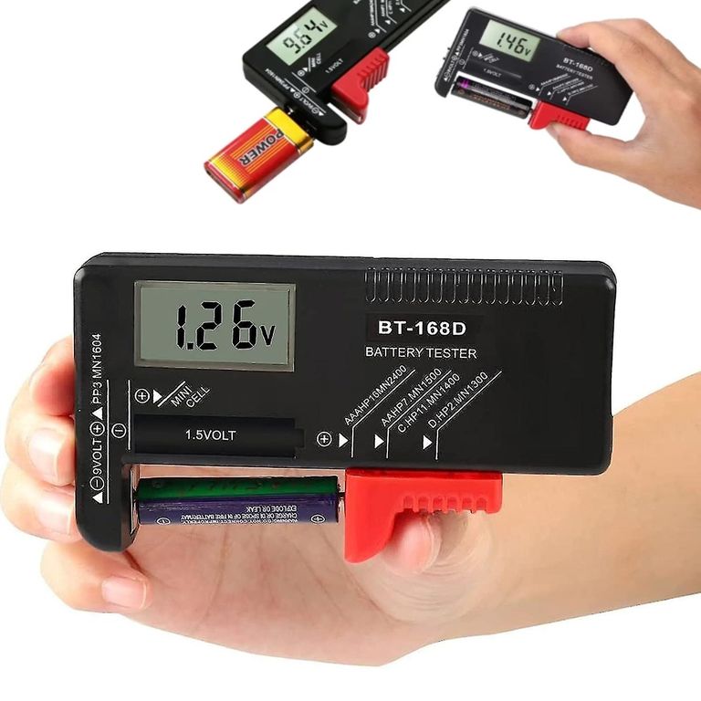 Probador de pilas Digital Medidor de Voltaje