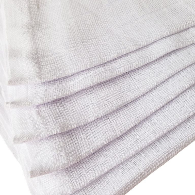 Pañal Bebé Tela Gasa - Blanco - Pack x3