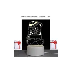 GENERICO - Luz LED de noche 3D lámpara de dibujos animados USB