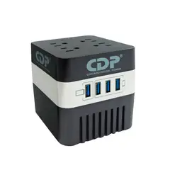 CDP - ESTABILIZADOR RU-AVR604I 600VA/300W 4 SALIDAS 4 PUERTOS USB