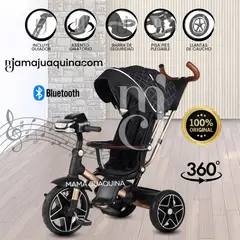 VOYAGE - Triciclo Giratorio 5 en 1 «NOVA NEW» USB Bluetooth Black