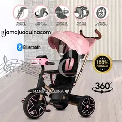 VOYAGE - Triciclo Giratorio 5 en 1 «NOVA NEW» USB Bluetooth Pink