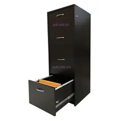 TEMEL - Archivador Oficina, Cajonera 04 Para Folder Colgante Llave.