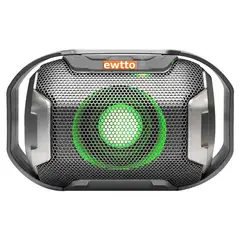 EWTTO - Parlante Bluetooth 1675 X-Bass FM USB SD Recargable - Gris