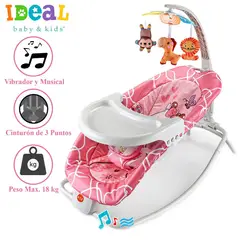IDEAL - Silla Mecedora Musical con Vibrador Ocean Rosado
