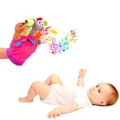 IMPORTADO MC - Guante Rosado de Títeres de Dedo Historias para Bebés