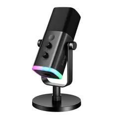 FIFINE - - Micrófono Ampligame AM8 RGB USBXLR Dynamic - Negro