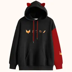 YANSUS - Polera Hombre Bicolor orejas de zorro Kawaii